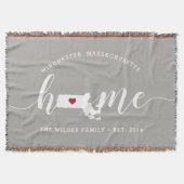 Massachusetts Home State Persoonlijk Deken (Voorkant)