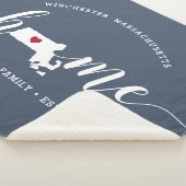 Massachusetts Home State Persoonlijk Sherpa Deken (3/4)