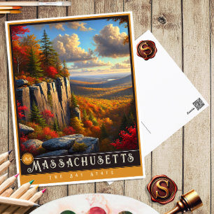 Massachusetts hyperrealistisch Briefkaart