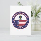 Massachusetts Kaart (Staand voorkant)