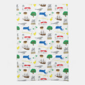 Massachusetts keukenhanddoek (Verticaal)