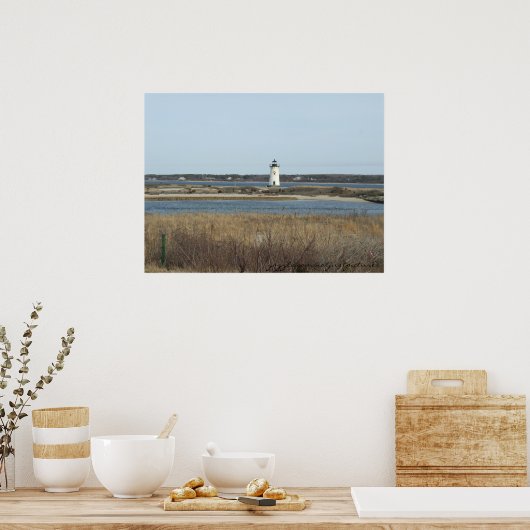Massachusetts Lighthouse Poster (Keuken)