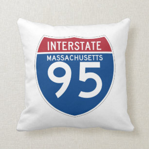 Massachusetts MA I-95 Interstate Highway Shield - Kussen