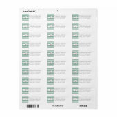Massachusetts Map Home State Love - Custom Heart Etiket (Full Sheet)