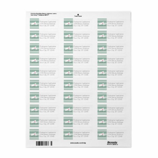 Massachusetts Map Home State Love - Custom Heart Etiket (Full Sheet)