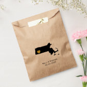 Massachusetts Mariage Faveur Traite Sacs, Sacs Cad (Scellé)