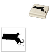 Massachusetts massief rubber kunststempel 	rubberstempel (Gestempeld)
