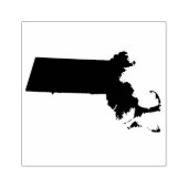 Massachusetts massief rubber kunststempel 	rubberstempel (Afrduk)