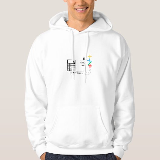 Massachusetts Mathachusetts Mannen Hoodie (Voorkant)