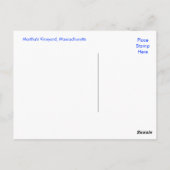 Massachusetts Mayflower Ship Briefkaart (Achterkant)