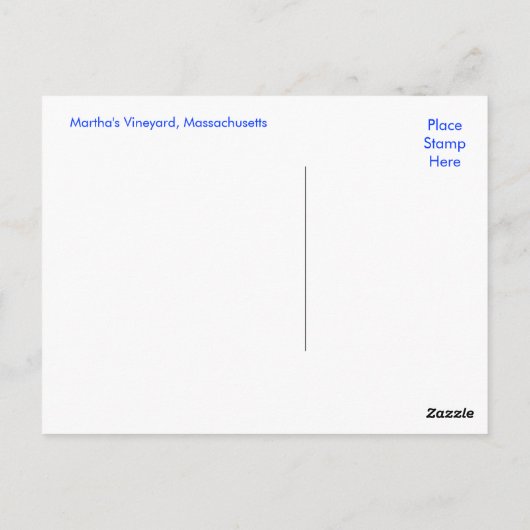 Massachusetts Mayflower Ship Briefkaart (Achterkant)