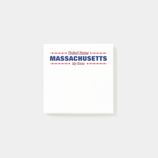 MASSACHUSETTS - Mijn thuisland - Verenigde Staten; Post-it® Notes (Voorkant)