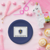 Massachusetts Papieren Bordje (Feest)