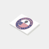 Massachusetts Post-it® Notes (Schuin)