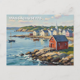 Massachusetts Reizen Briefkaart