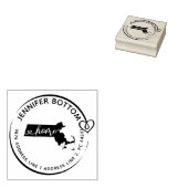 Massachusetts retouradres rubberstempel (Gestempeld)