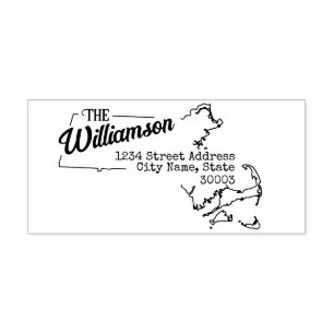 Massachusetts retouradres stempel zelf-inkt