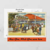 Massachusetts, Riverside Park, Agawam Briefkaart (Voorkant / Achterkant)