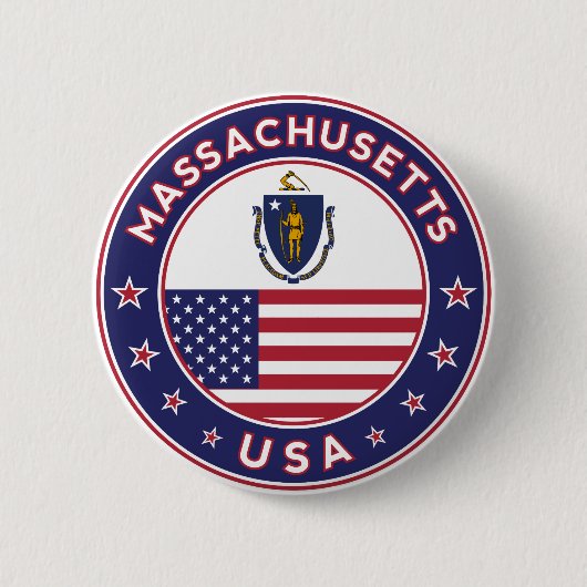 Massachusetts Ronde Button 5,7 Cm (Voorkant)