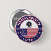 Massachusetts Ronde Button 5,7 Cm (Voorkant /achterkant)