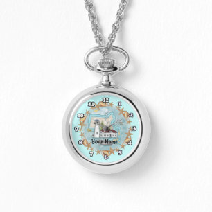 Massachusetts Shells Lighthouse horloge