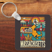 Massachusetts Sleutelhanger (Voorkant)