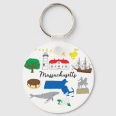 Massachusetts Sleutelhanger (Achterkant)