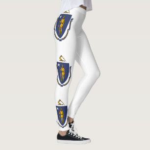 Massachusetts Staatsvlag Leggings