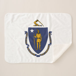 Massachusetts Staatsvlag Sherpa Deken