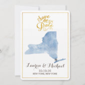 Massachusetts State Afbeelding Save the Date (Voorkant)