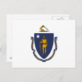 Massachusetts State Flag Briefkaart (Voorkant / Achterkant)