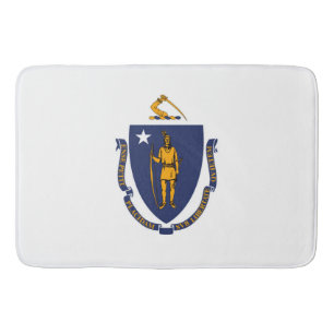 Massachusetts State Flag Design Badmat