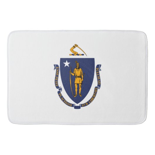 Massachusetts State Flag Design Badmat (Voorkant)