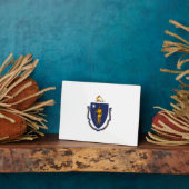 Massachusetts State Flag Design Fotoplaat (Zijkant)