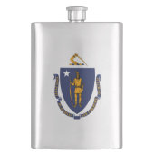 Massachusetts State Flag Design Heupfles (Voorkant)
