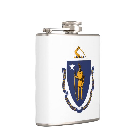 Massachusetts State Flag Design Heupfles (Rechts)