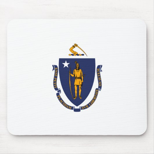 Massachusetts State Flag Design Muismat (Voorkant)