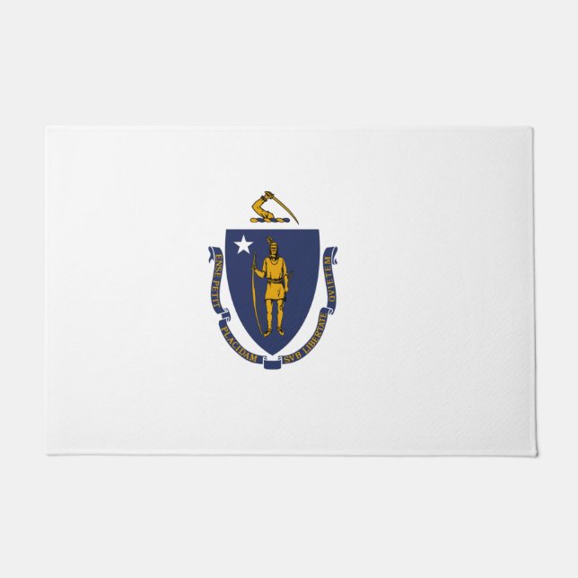 Massachusetts State Flag Deurmat (Voorkant)