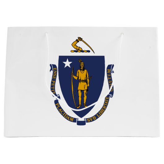 Massachusetts State Flag Groot Cadeauzakje (Voorkant)