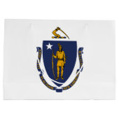 Massachusetts State Flag Groot Cadeauzakje (Achterkant)