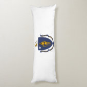 Massachusetts State Flag Lichaamskussen (Achterkant (Verticaal))