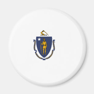 Massachusetts State Flag Magneet
