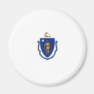 Massachusetts State Flag Magneet