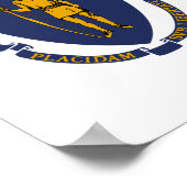 Massachusetts State Flag Poster (Hoek)