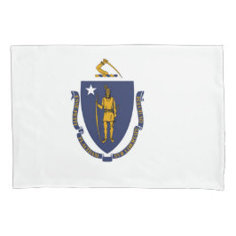 Massachusetts State Flag Print Patriottisch Kussensloop