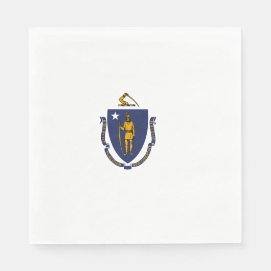 Massachusetts State Flag Servet (Voorkant)