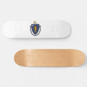 Massachusetts State Flag Skateboard (Horizontaal)