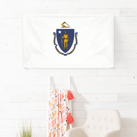 Massachusetts State Flag Spandoek (Insitu)