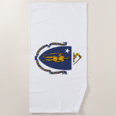 Massachusetts State Flag Strandlaken (Voorkant)