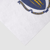 Massachusetts State Flag Tissuepapier (Detail)